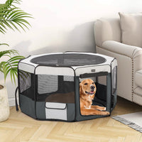 Dog Playpen Portable Pet Play Pens for Small Dog/Cat/Rabbit/Chicks - Gray / 8 / Medium (36"x36"x20") - image 4