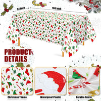 Newwiee 3 pack Halloween plastic tablecloths with candy corn print, 108 x 54 inches - view 23