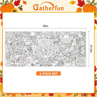 Halloween Activity Poster, Halloween Tablecloth for Kids - Colour - image 2