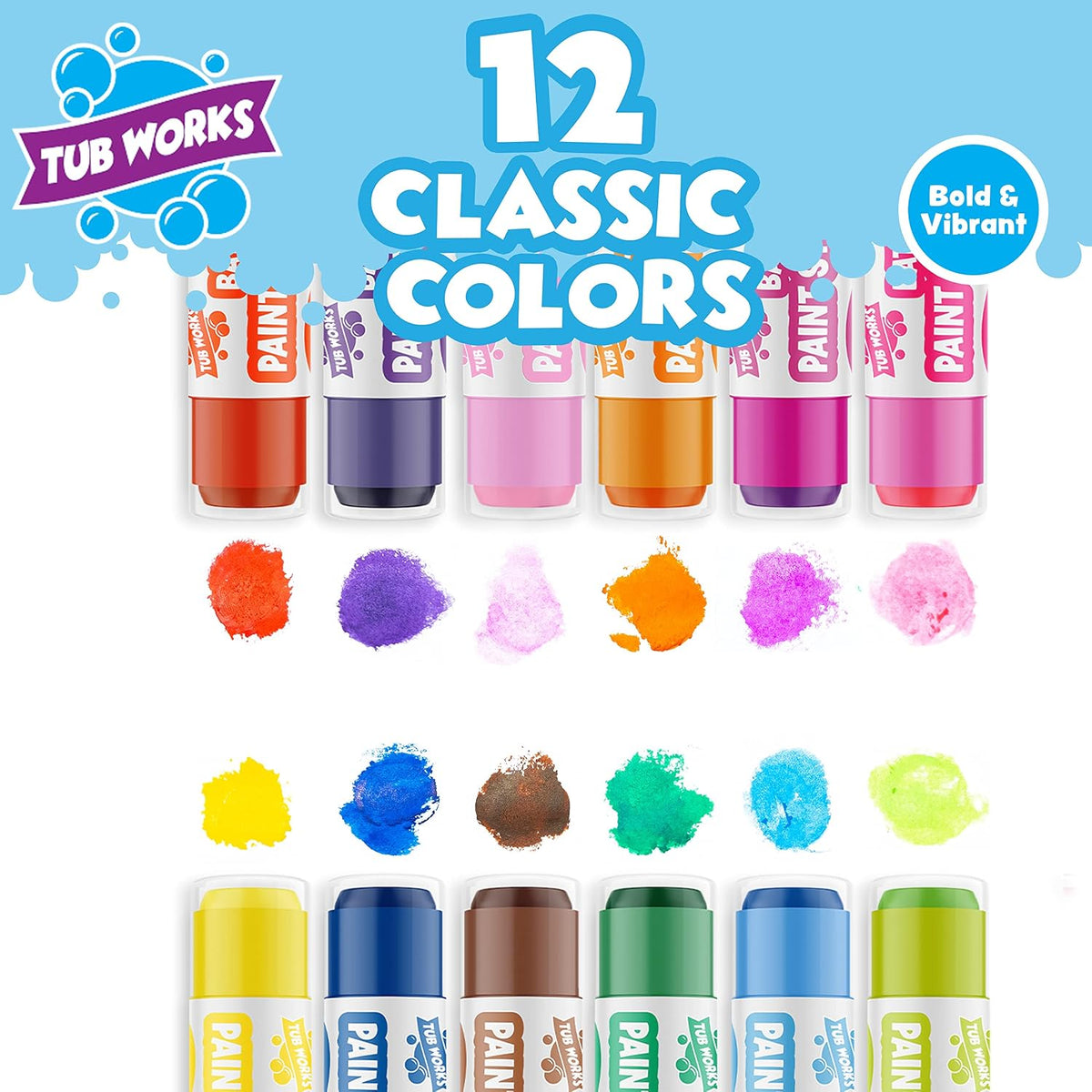 Tub Works Bath Paint Sticks Bath Toy, Nontoxic - image 3