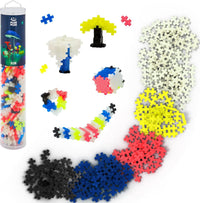 PLUS 240 Piece Glow in the Dark Mix, Mini Waffle Blocks - Glow in The Dark Mix