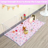 Unicorn Catcher 2 Pack Washable Guinea Pig Cage Liner - Pink Heart / 47X24in - image 2