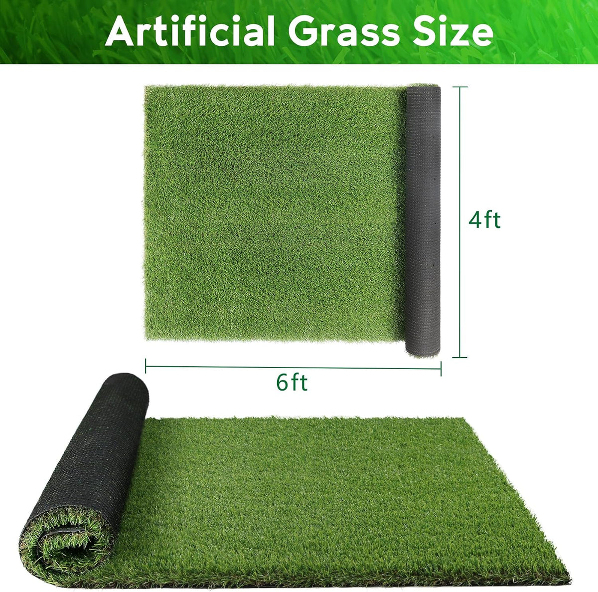 Large Artificial Grass Pad for Dogs Potty - 4FTX6FT - image 2