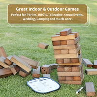 ApudArmis 60 Pcs Tumble Tower - Brown / L-Stack to 5 FT - image 2