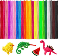 Black Pipe Cleaners for Crafts, Craft Supplies, Arts and Crafts - Multicolor