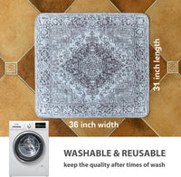 Washable Pee Pads for Dogs, Stylish - 31x36 Inch (Pack of 2) / Gray/Geo - image 2