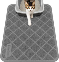 Conlun Cat Litter Mat Litter Trapping Mat - Charcoal / Small (24" x 17")
