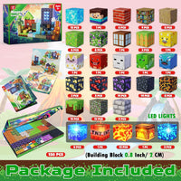 GraceDuck 300 PCS Magnetic Blocks, Magnetic Building Blocks - 150pcs Led Glowing Volcano - image 2