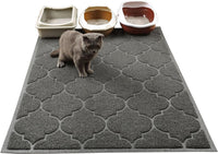 LittleTiger Cat Litter Mat, XL Super Size, Phthalate Free - Grey