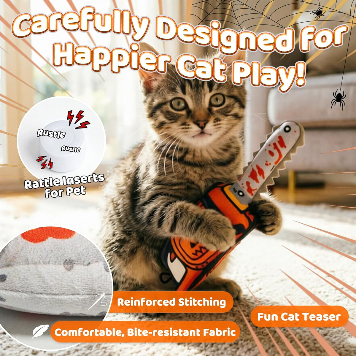 Catnip Toy [2000mg Premium Catnip] - Chainsaw Style - image 4
