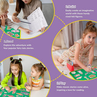 CHEFAN felt board story set with nursery rhyme felt pieces and a felt board with pockets - view 18