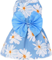 choyaxo Floral Dog Dress Cute Dog Skirt Pet Dress Summer Pet Clothes - Leaf / Large - image 2