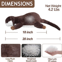 CSVBTRF Weighted Stuffed Animals - Brown Otter - image 2