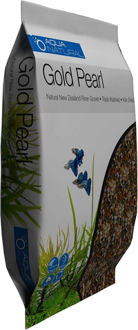 Aqua Natural Aquarium Substrate, Gold Pearl Gravel - 10lb - image 4