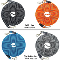 Long nylon rope dog tether with clasps at both ends, 15 to 75 ft - view 4
