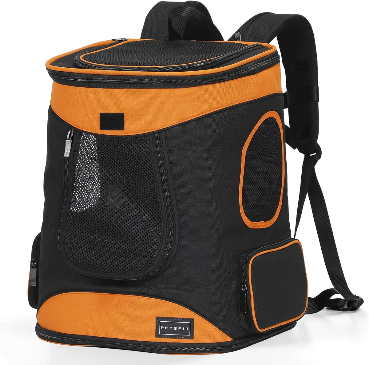 Petsfit Dog and Cat Backpack Carrier, Padded Waist Support - AOrange