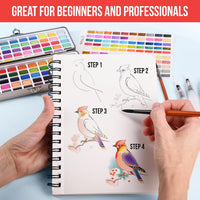 Premium Watercolor Paint Set Bundle with 100 Vibrant Colors for Adults – Fun for Kids & Family - Large Set - image 4