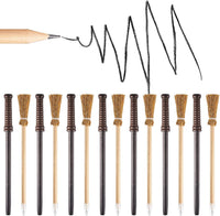 Chinco 20 Pcs Wizard Wand Witch Broom Pencils - image 2