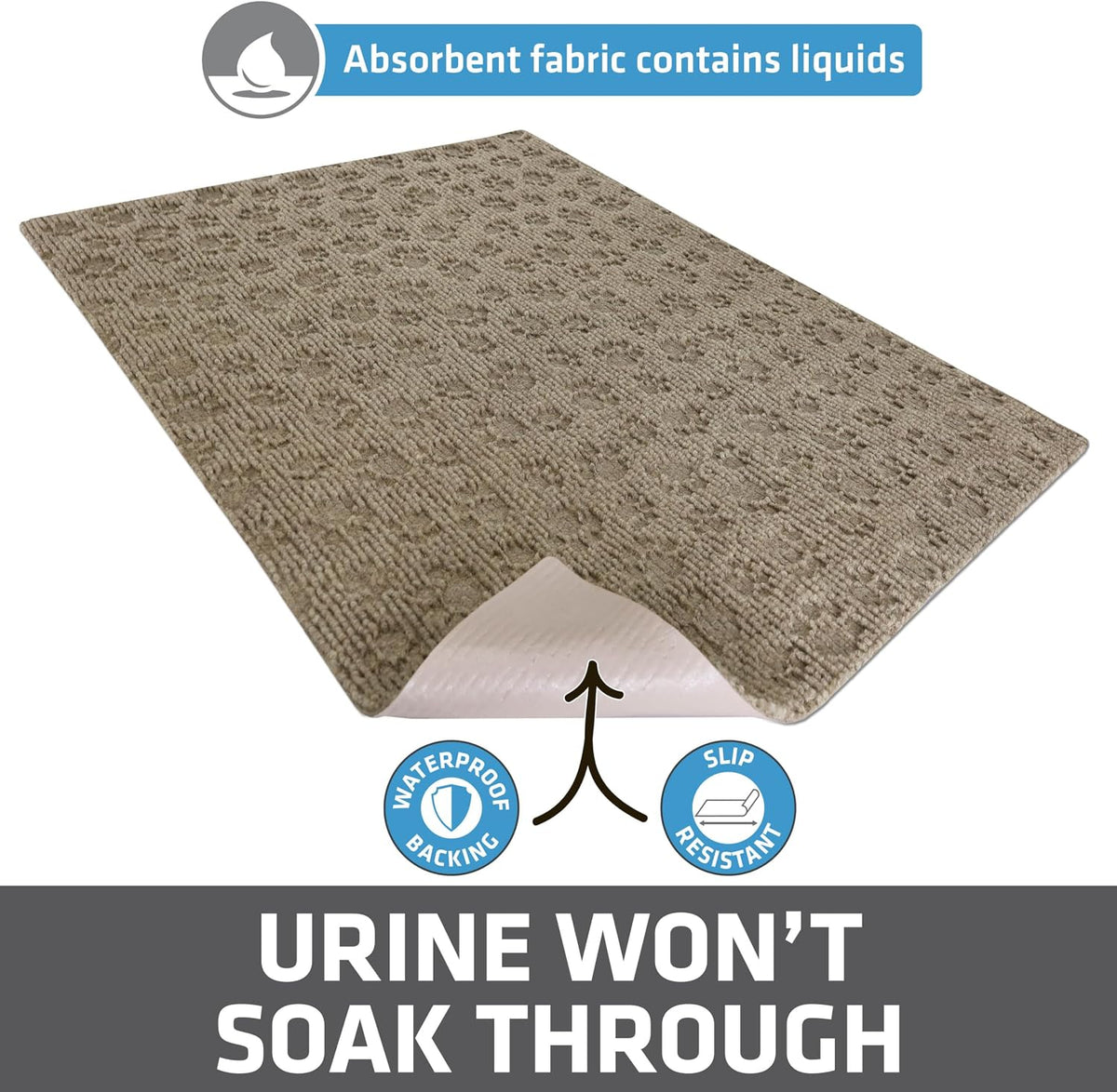 Drymate Cat Litter Box Mat, Litter Trapping Mat - Tan / 28x34 Inch (Pack of 1) - image 3