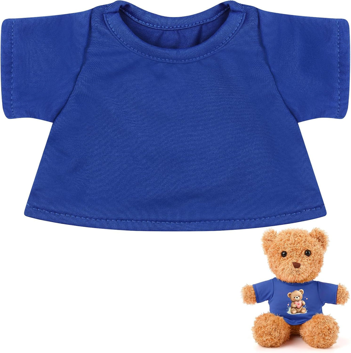 Litherr S blank sublimation stuffed animal shirt for 8-12 inch plush bears - view 2