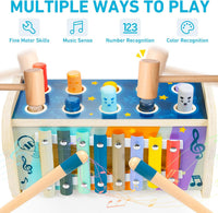 Wooden Hammering Pounding Toy Montessori Toys for 1+ Year Old – Fun for Kids & Family - image 2