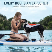 Dog Life Jackets for Large Breeds – Reflective Dog Life Vests for Swimming and Boating, Buoyancy Aid with Rescue Handle, Adjustable Swim Safety Vest (XL, Orange)