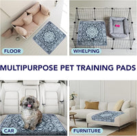 Washable Pee Pads for Dogs - Super Absorbent Reusable Puppy Training Pads - 100% Waterproof, Leak-Proof & Non-Slip Whelping Pads for Pet Housebreaking