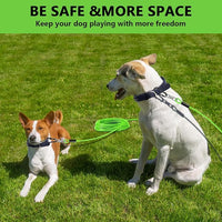 Dog Tie Out Cable 10FT-500Lbs,Heavy Duty Dog Leads&Tether for Yard with Swivel Hook,Small Large Dogs Leash Line for Outside,Rust Chew Proof Dogs Run Cable for Outdoor Camping (Green, 10FT)