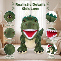 Marine Animals Hand Puppets for Kids, Toddler Includes Sharks - New Tyrannosaurus Rex / Dinosaurs - image 4