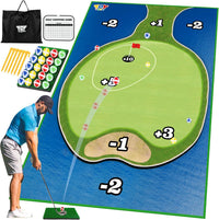 TOY Life Golf Chipping Mat Game, 20 Sticky Balls, Family Play – Fun for Kids & Family - Golf Island Style
