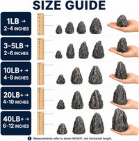 Dragon Stone Aquascaping Rocks, Aquarium Stone Set - 5 lb (2–6") / Seiryu-Stone - image 3