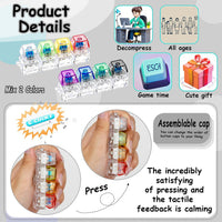 2 PCS Keyboard Fidget Toy - Transparent / General - image 3