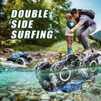 Calefwe amphibious RC monster truck with brick-built shell and gesture control watch - view 12