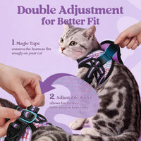 rabbitgoo Cat Harness and Leash Set, Step-in Soft Vest - L / Stars & Stripes - image 2