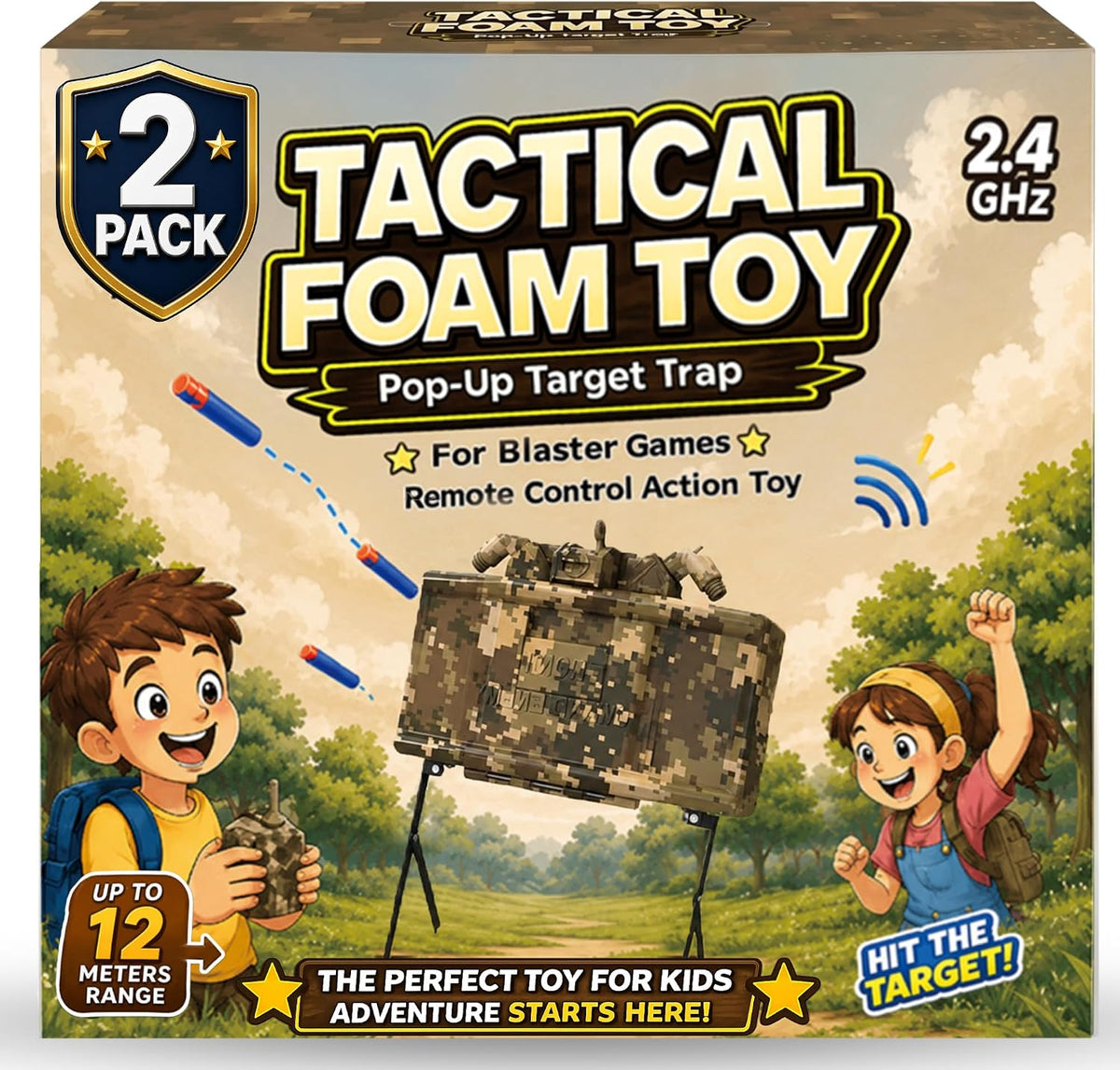 Skywin Toy Action Set for Play Games - 2 Pack / Brown