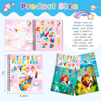 Homicozy 3Pcs Paint by Number Sticker Books for Kids 4-8 - Style1-4pcs - image 3