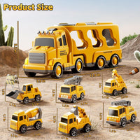 Fire Truck Toys for Kid 3-5 - Yellow / 7in1 - image 4