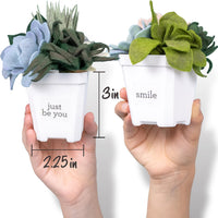 Hapinest DIY Potted Felt Succulents Craft Kit for Adults Women Teens - image 3