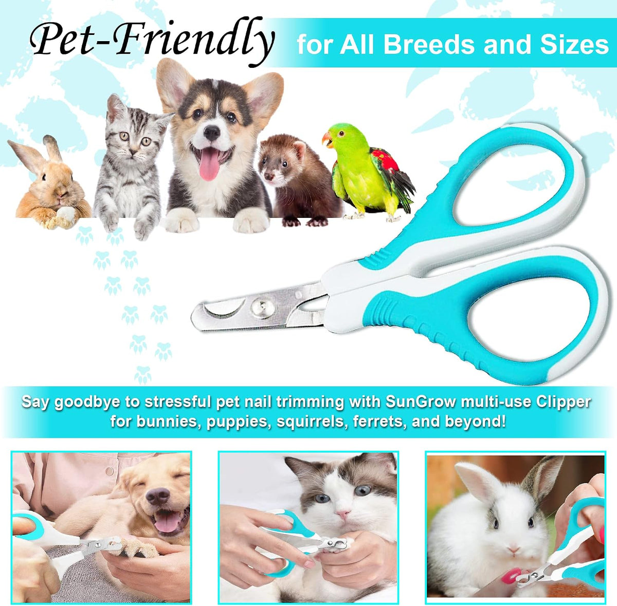 SunGrow Dog Nail Trimmer for Small and Medium Dogs - image 3