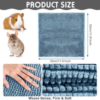 Amylove 4 Pcs Guinea Pig Cage Liner Guinea Pig Bedding Washable Fleece Pee Pads Reusable Small Animals Training Mat Small Animal Sleeping Bed for Bunny Hamster(Mixed Colors,12 x 12 Inch)
