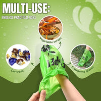 Pet N Pet 1080 Counts Green Poop Bags for Dogs, 41% Plant Based & 59% PE Extra Thick Dog Poop Bags Rolls, 9" x 13", Unscented Pet Waste Bag