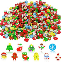 JUNEBRUSHS 150Pcs Fall Mini Erasers - Christmas Style