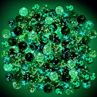 Gejoy 100 glow in the dark glass marbles in ten colors, 0.47 inch - view 2