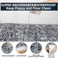 Washable Thickened Pee Pads for Dogs, 2 Pack (36"x42") Upgrade Reusable Puppy Pads with Non-Slip Rug, Super Absorbent Leakproof Puppy Training & Whelping Pads for Dogs, Doggie