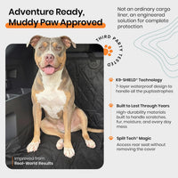 4Knines SUV Cargo Liner for Dogs, Fold Down Seats, Black Large – Essentials for Dogs - Camo / Large - image 2