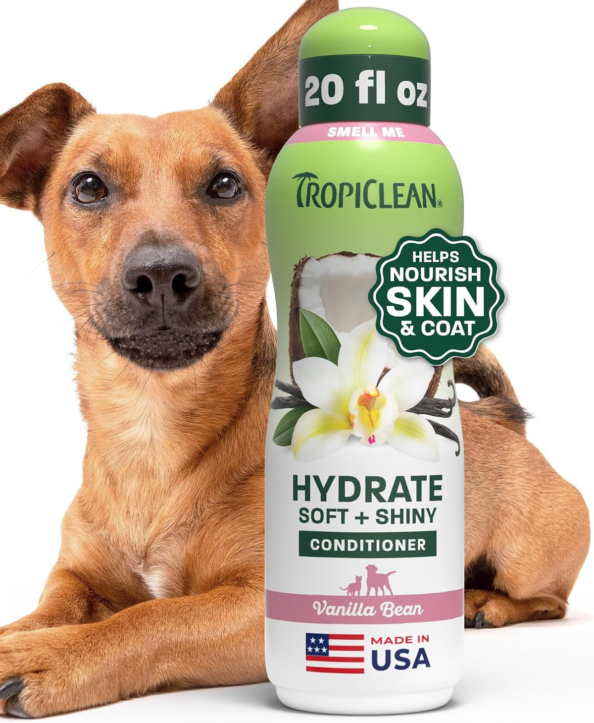 TropiClean Dog Conditioner - Kiwi & Cocoa Butter / 20 oz