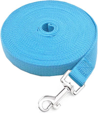 SALO Nylon Training Dog Leash for Small Medium Large Dogs - Sky Blue / 1 inch x 40 feet - image 3
