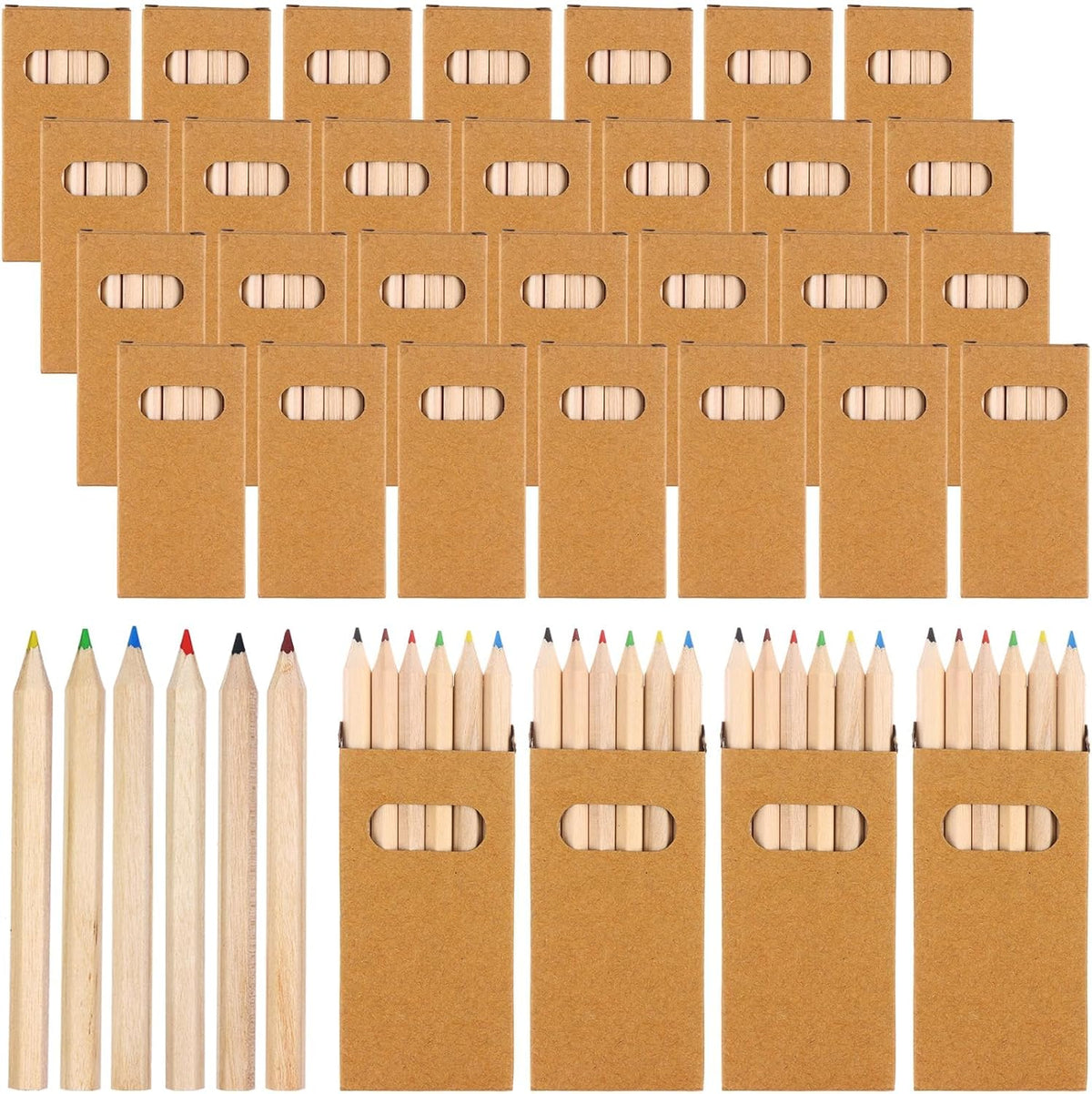 TBoxBo mini colored pencils in small paper boxes of 6, 900 pencils in bulk - view 4