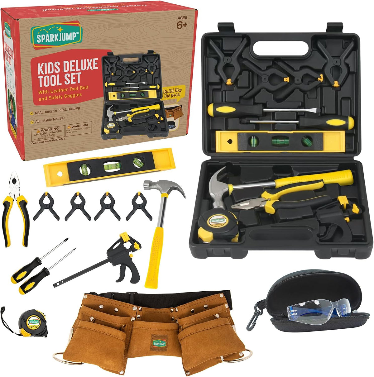 Sparkjump Kids Brown Tool Belt - Brown