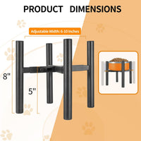 PROERR Lifted Dog Bowl Stand, Without Bowls - Small-HIGH-8IN - image 3